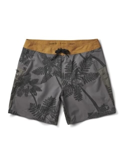 Mens Boatman 17" Boardshort, Versatile Surf Shorts for Men, Durable 4-Way Stretch