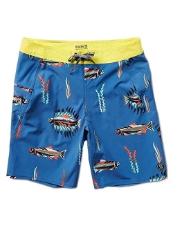 Mens Passage 18" Boardshorts, Surf Shorts for Men, Classic Fit Swim Trunks