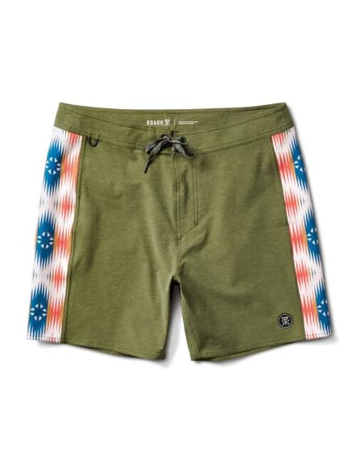 ROARK Mens Passage 18" Boardshorts, Surf Shorts for Men, Classic Fit Swim Trunks