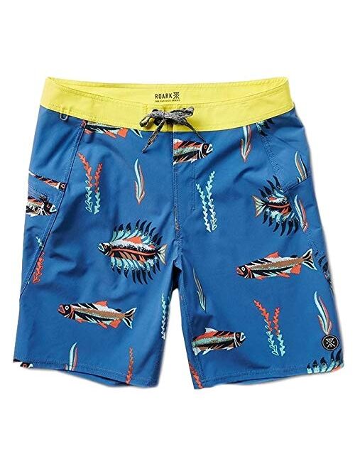 ROARK Mens Passage 18" Boardshorts, Surf Shorts for Men, Classic Fit Swim Trunks