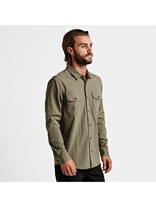 Roark Men's Bless Up Mechanical Stretch Button Up Long Sleeve Shirt