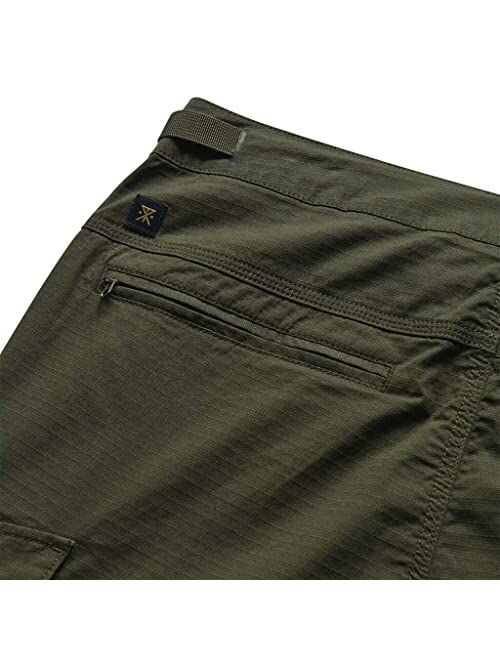 Roark Men's Campover Belted Stretch Cargo Pant