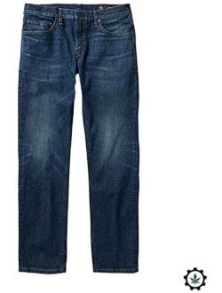 Men's HWY 128 Straight Fit Stretch Denim Jeans, Casual & Cool Everyday Pant, Stylish Fit, Medium Classic