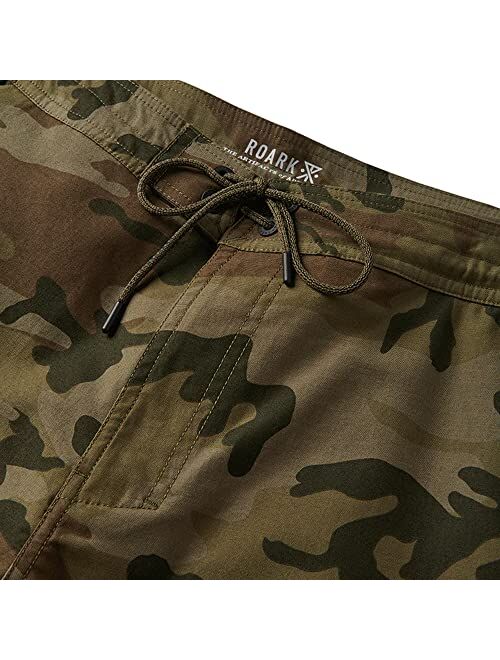 Roark Mens Layover Shorts 2.0, Oversized Front Pockets and Back Ventilation Perfect for Travel