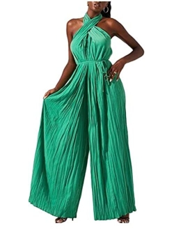 Women's Damia Plisse Pleated Jumpsuit