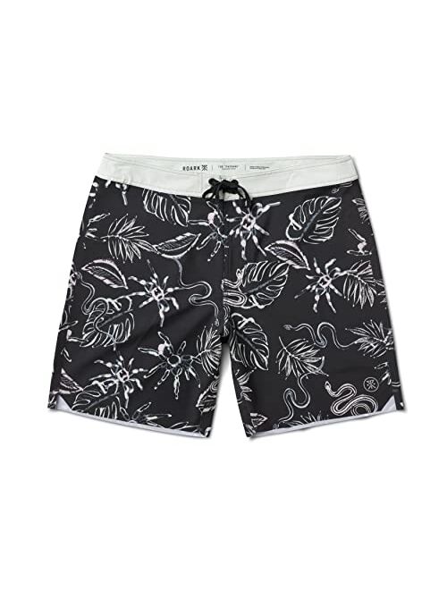 Roark Mens Passage Primo 18" Boardshorts, Surf Shorts for Men, Classic Fit Swim Trunks