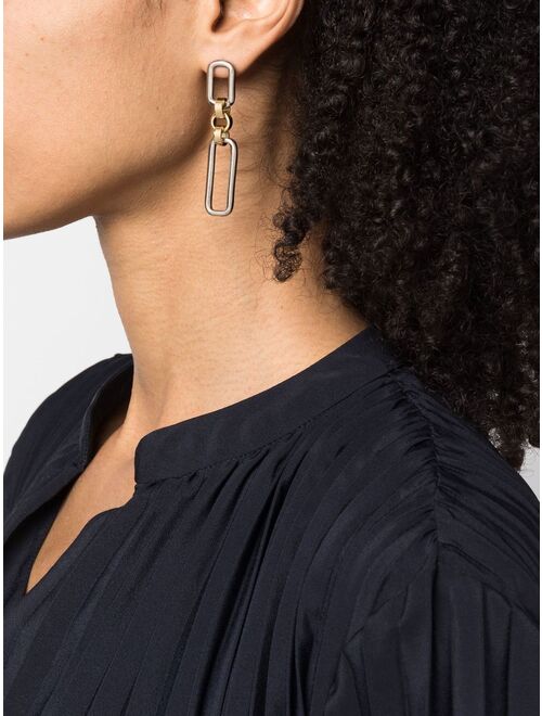 Laura Lombardi dual-tone chain-link earrings