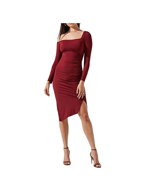 ASTR the label Womens Winnetka Formal Knee Sheath Dress