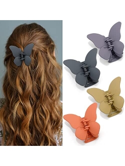 CHANACO Butterfly Hair Clips Claw Clips for Thin Hair Cute Hair Clips 2.6" Hair Clips for Women Butterfly Clips Butterfly Claw Clips Small Hair Clips Hair Accessories for