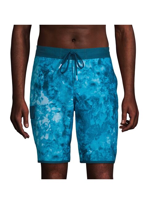 lands end Men's Lands' End Patterned Board Shorts