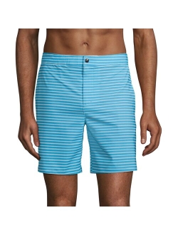 lands end Big & Tall Lands' End 7" Sunset Swim Trunks