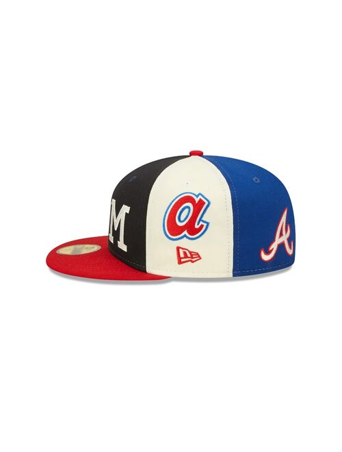 New Era 59FIFTY Atlanta Braves Logo Pinwheel Fitted Hat