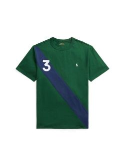 Big Boys Banner-Stripe Cotton Jersey Crew Neck T-shirt