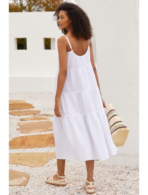 Eberjey Kesia Tiered Linen Dress