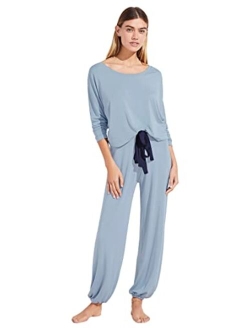 Eberjey Long-Sleeve Slouchy PJ Set