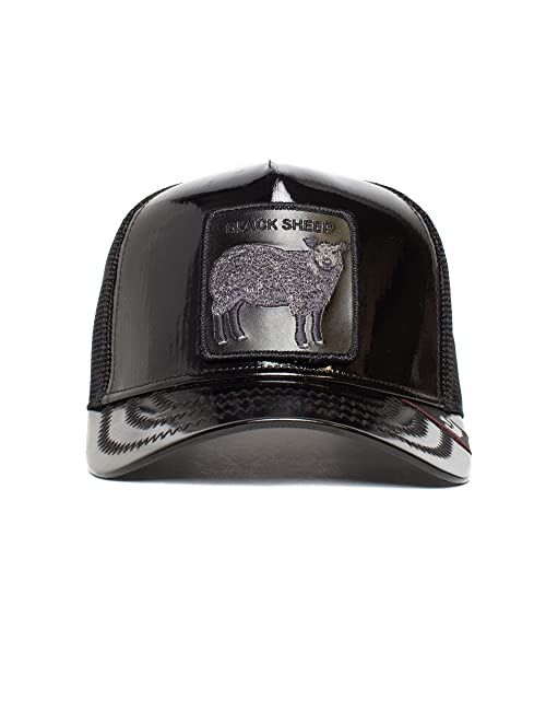 Goorin Bros. The Farm Unisex High Shine Faux Leather Adjustable Snapback Trucker Hat