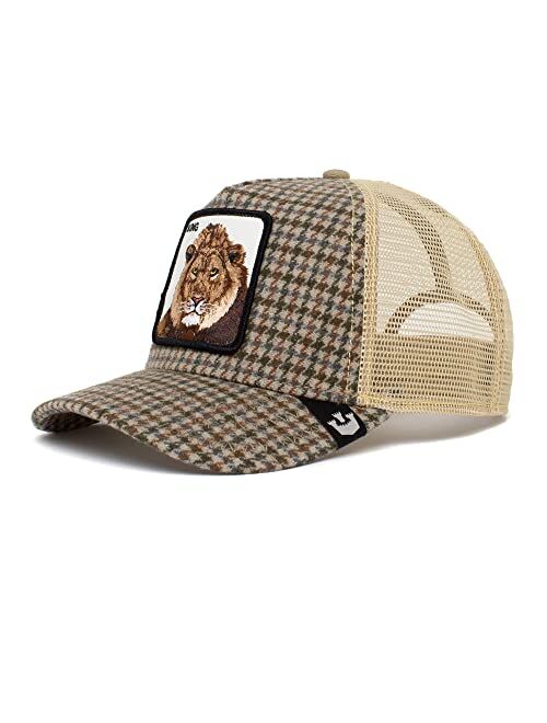 Goorin Bros. The Farm Plaid Collection Trucker Hat, Olive (Lodge King), One Size