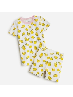 Kids' short-sleeve printed pajama set