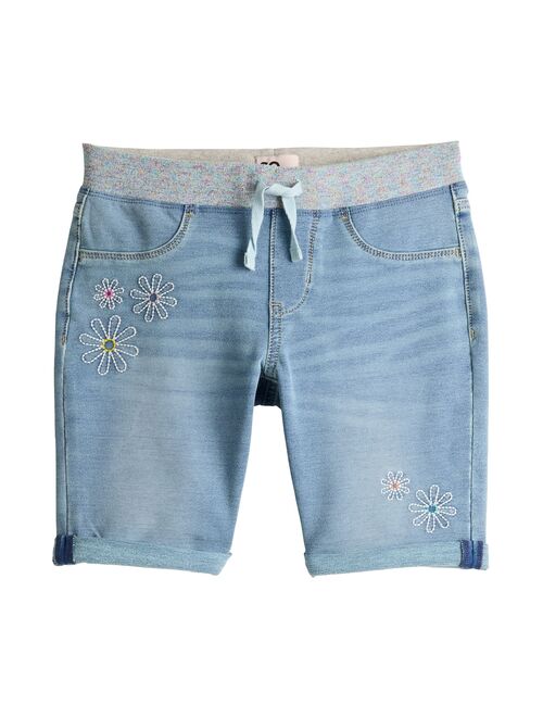 Girls 6-20 SO Ribbed Waist Jegging Bermurda Shorts in Regular & Plus Size