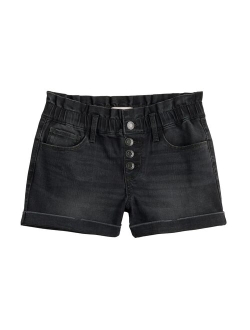 Girls 6-20 SO Paperbag Waist Denim Shortie Shorts