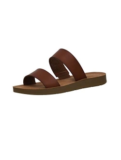 Women's Imelda 2 band slide sandal  Memory Foam