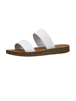 Women's Imelda 2 band slide sandal  Memory Foam