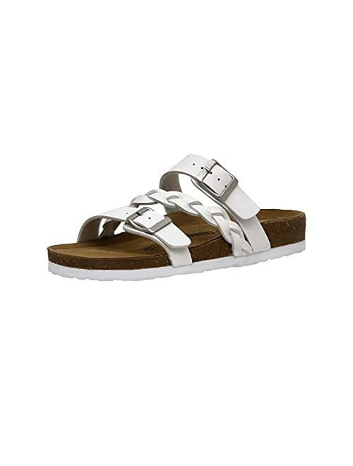 CUSHIONAIRE Women's Lizzy Cork footbed Sandal with +Comfort and Wide Widths Available