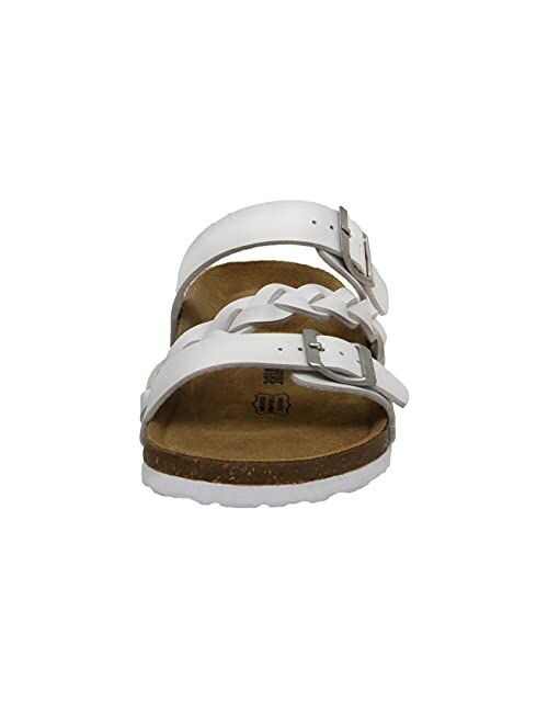 CUSHIONAIRE Women's Lizzy Cork footbed Sandal with +Comfort and Wide Widths Available