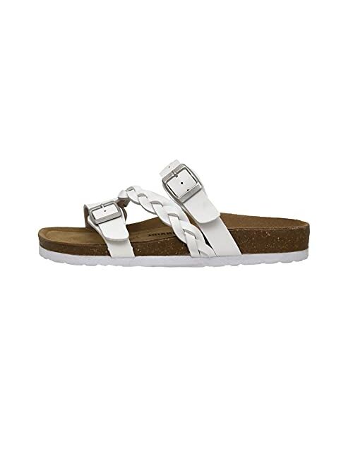 CUSHIONAIRE Women's Lizzy Cork footbed Sandal with +Comfort and Wide Widths Available