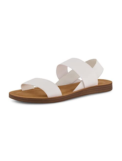 CUSHIONAIRE Women's Ina stretch sandal +Memory Foam