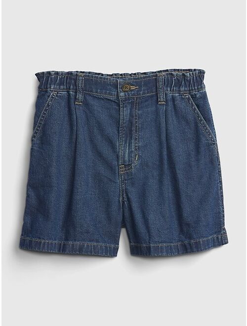 Gap Kids High Rise Pleated Shorts with Washwell