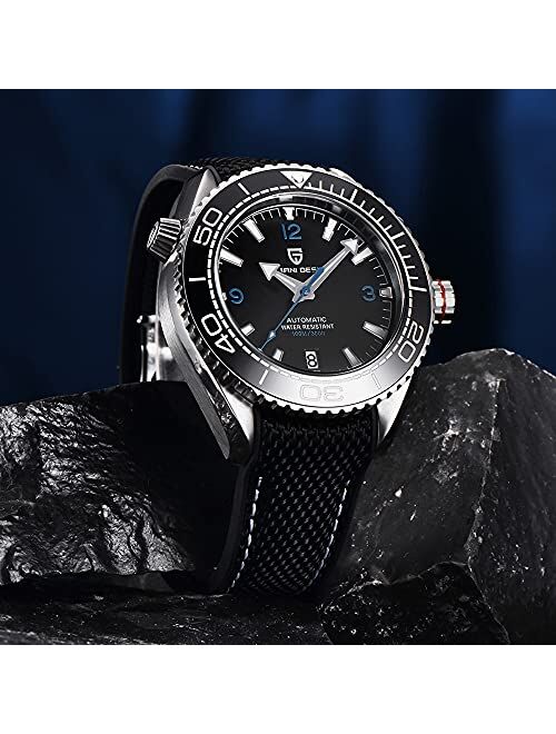 BY BENYAR Pagani Design 1679 Luxury Men Mechanical Wristwatches Ceramic Bezel 100M Waterproof Luminous Automatic Watch Gifts for Men