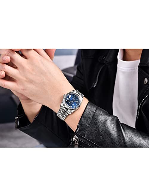 RollsTimi Pagani Design 1685 Men's Automatic Watches Diving 200M Men Mechanical Wristwatches Japan Movement Casual Wave Dial Watch Gifts for Men