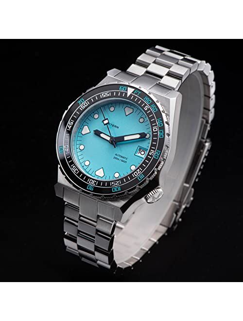 Generic V3 Seestern Teal Ceramics Bezel 40MM S407-600T LUME Date Bezel 200m Professional Diver's Mens Sport Watch