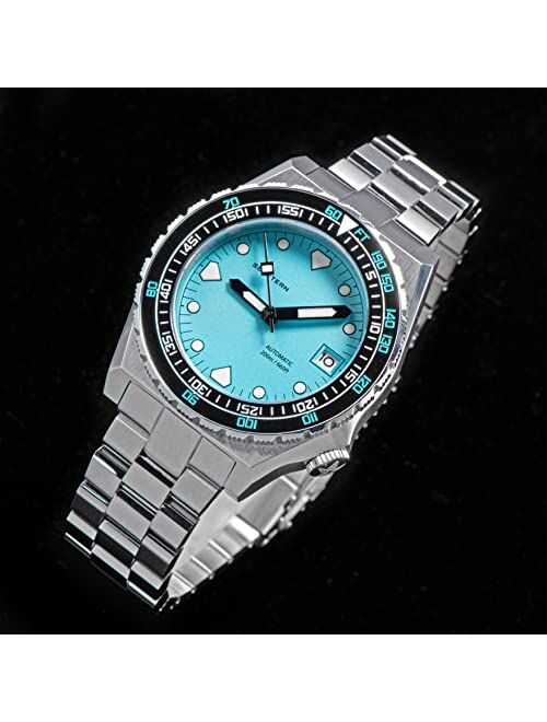 Generic V3 Seestern Teal Ceramics Bezel 40MM S407-600T LUME Date Bezel 200m Professional Diver's Mens Sport Watch