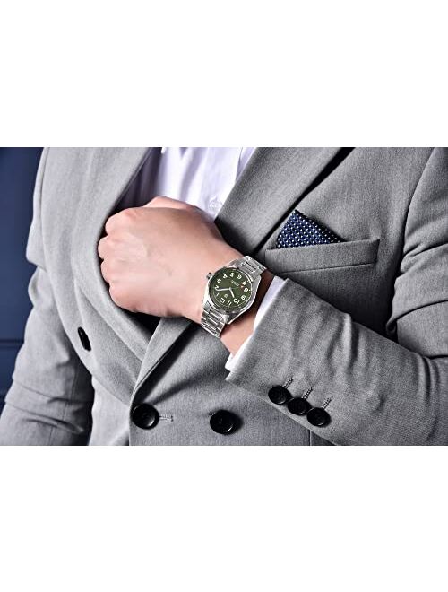 Pagrne Design Pagani Design Men's Watch Japanese Automatic Movement Stainless Steel Strap Waterproof with Luminous Function