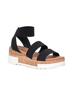 Women's Naomi Cork Wedge Sandal  Wide Widths Available