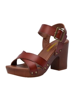 Women's Sayer Faux Wood Sandal  LiteSole Technology, Wide Widths Available