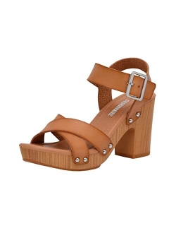 Women's Sayer Faux Wood Sandal  LiteSole Technology, Wide Widths Available