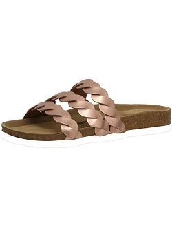 Women's Lucy Cork footbed Sandal with  Comfort and Wide Widths Available