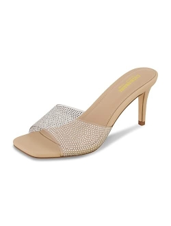 Women's Evie one band dress sandal  Memory Foam