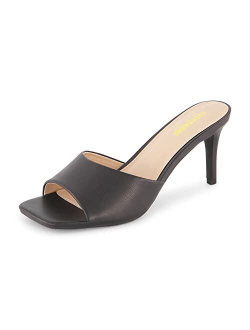 CUSHIONAIRE Women's Evie one band dress sandal +Memory Foam