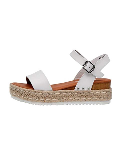 CUSHIONAIRE Women's Melissa Espadrille Wedge Sandal