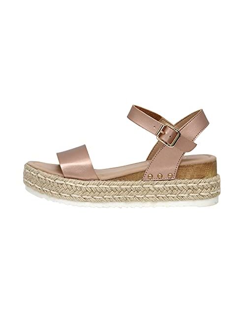 CUSHIONAIRE Women's Melissa Espadrille Wedge Sandal