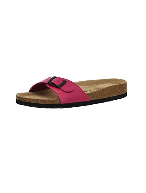 CUSHIONAIRE Women's Luca Cork footbed Sandal with +Comfort