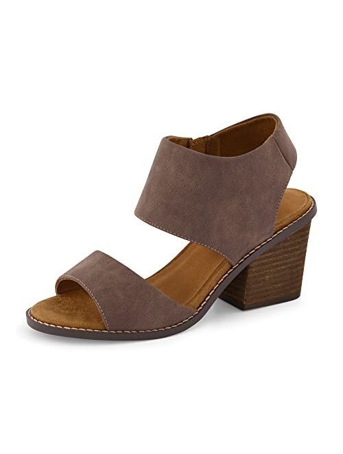 CUSHIONAIRE Women's Rosanna cut out sandal +Memory Foam and Wide Widths Available