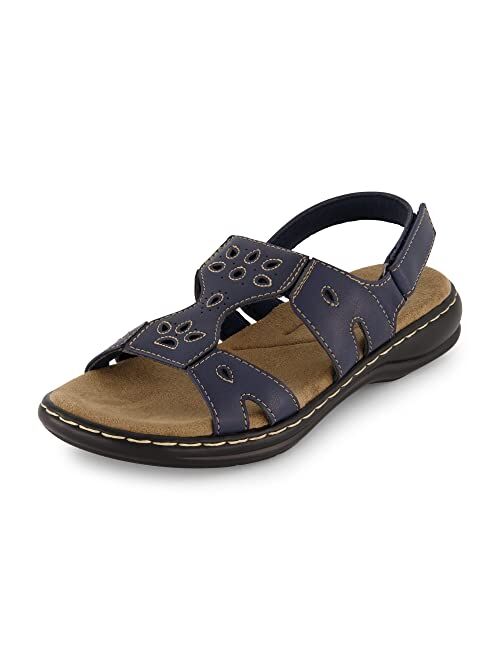 CUSHIONAIRE Women's Briar comfort sandal +Comfort Foam