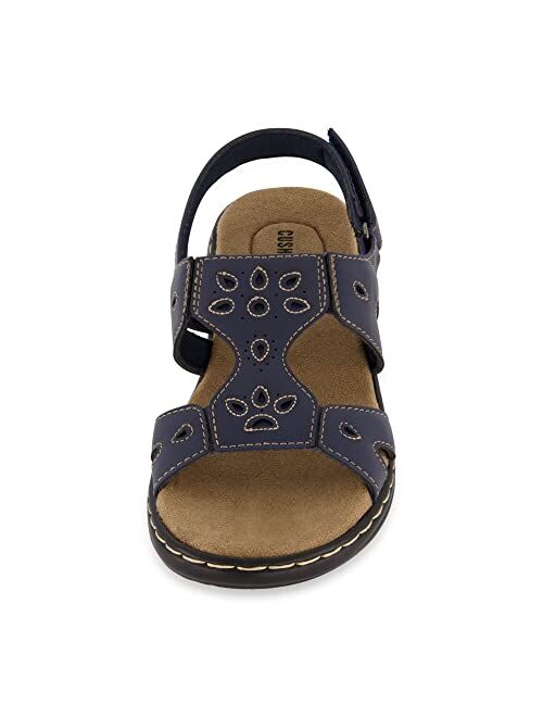 CUSHIONAIRE Women's Briar comfort sandal +Comfort Foam