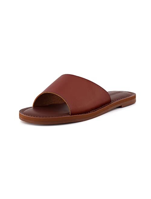 CUSHIONAIRE Women's Carly slide Sandal with Memory Foam