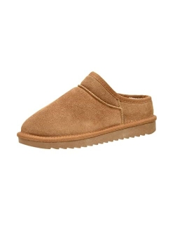 Women's Hilo Faux Shearling Genuine Suede cozy mule slippers  Memory Foam